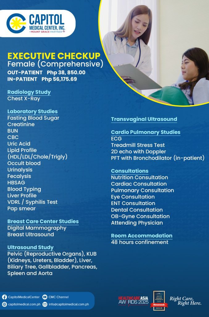 Executive Checkup Female