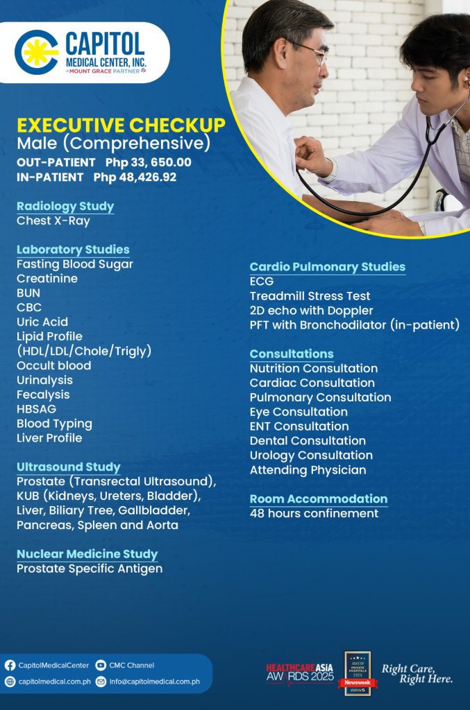 Executive Checkup Male